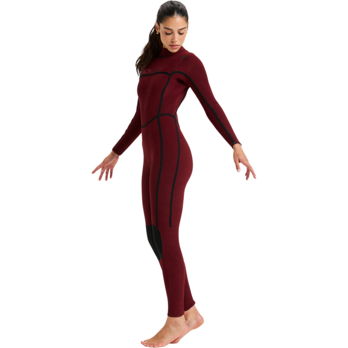 2025 Roxy Womens Rise Natural 4/3mm Chest Zip Wetsuit 26BW213507 - Salt Crystal